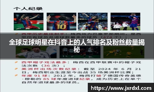 全球足球明星在抖音上的人气排名及粉丝数量揭秘